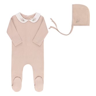 Girls Elys & Co Organic Embroidered Collar Collection